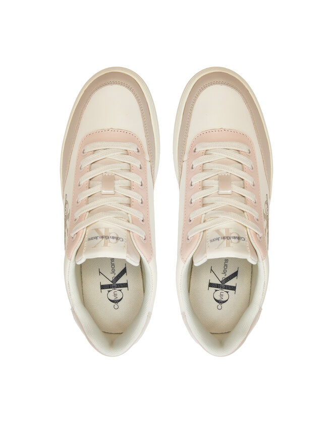 Calvin Klein Jeans Сникърси Calvin Klein Jeans Classic Cupsole Low Lace Lth Ml YW0YW01527 Розов