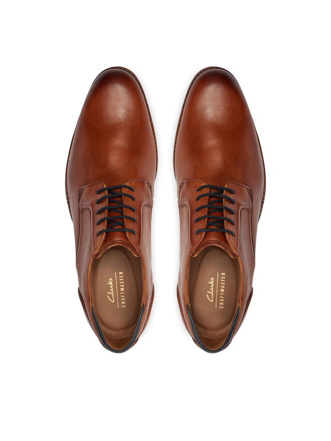 Clarks Туфлі Clarks Craftarlo Lace 26177697 Коричневий