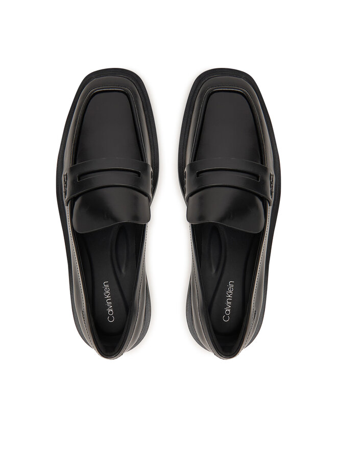 Calvin Klein Slipper Calvin Klein Square Loafer Lth HW0HW03183 Schwarz