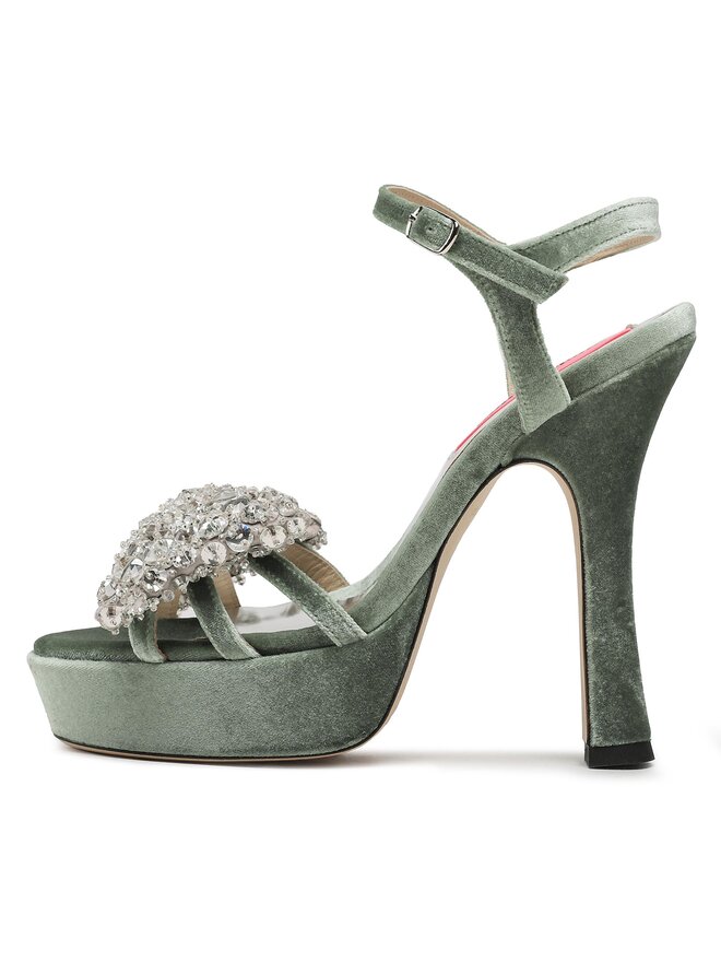 Custommade Sandale Custommade Arlina Crystal Bow 999620047 Verde