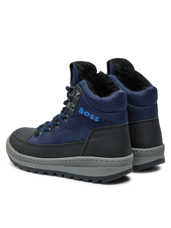 BOSS Kotníková obuv Boss J51318 Modrá
