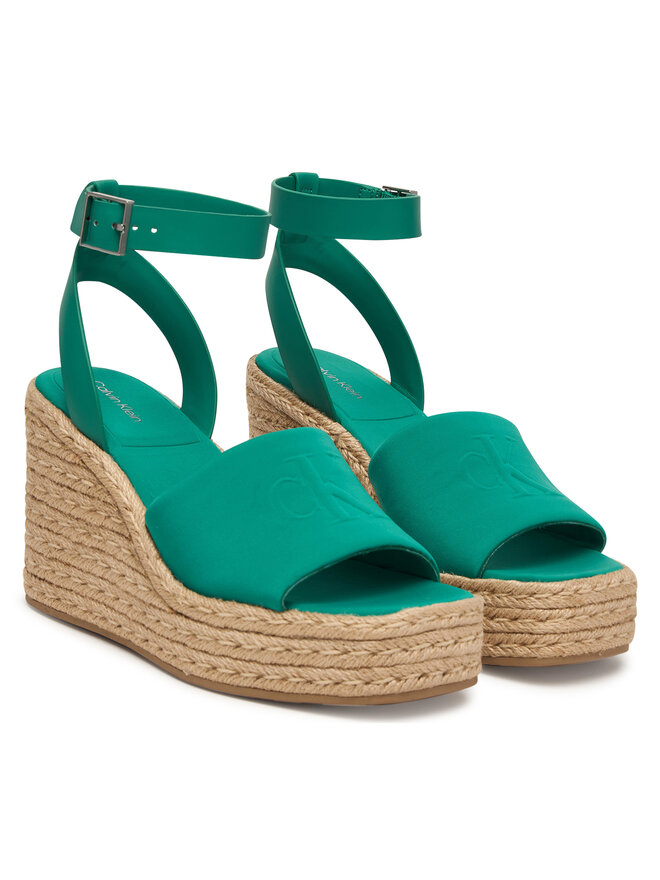 Calvin Klein Espadrilles Calvin Klein Wedge Espad 70 Neopr Mg HW0HW03014 Grün