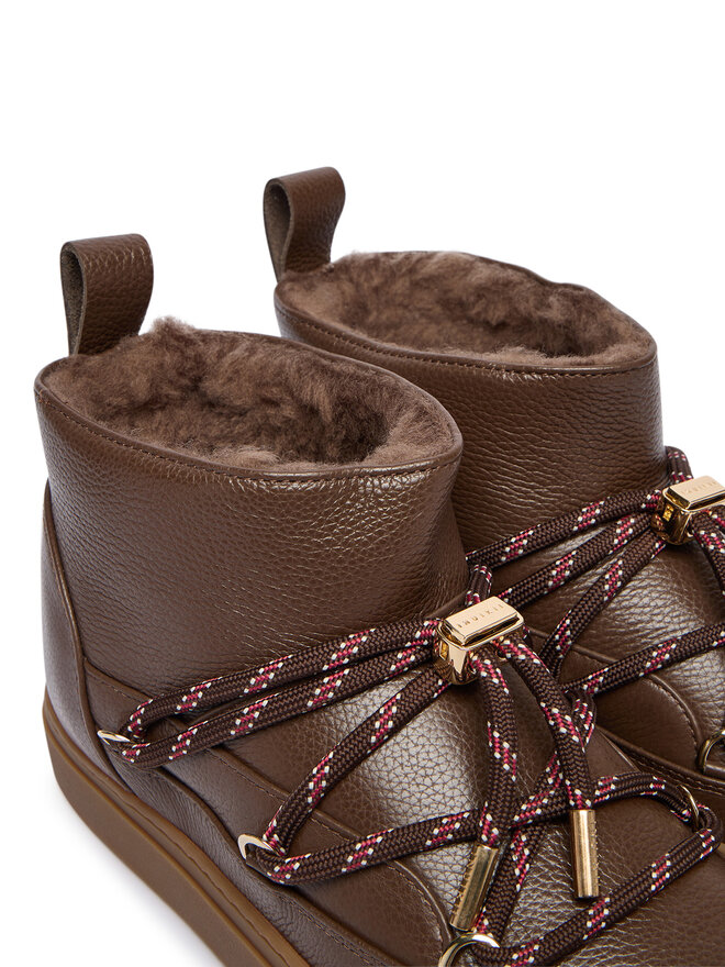 Inuikii Μπότες Χιονιού Inuikii Full Leather Gloss 1001.001.0371 Καφέ