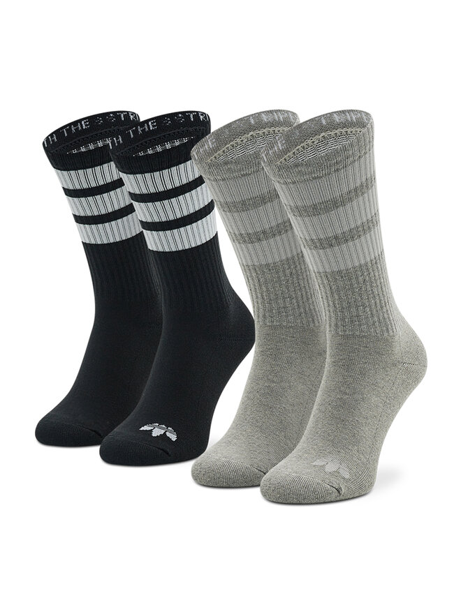 adidas Calzini lunghi unisex adidas 3 Str Crew Sock HM1806 Grigio
