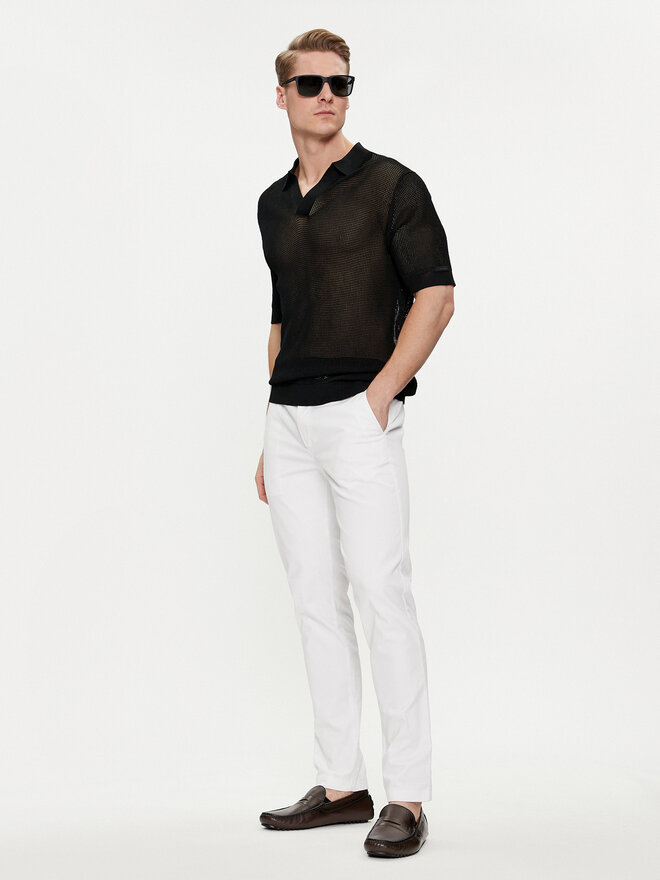 Calvin Klein Swimwear Calvin Klein Swimwear Poloshirt KM0KM00963 Schwarz Regular Fit