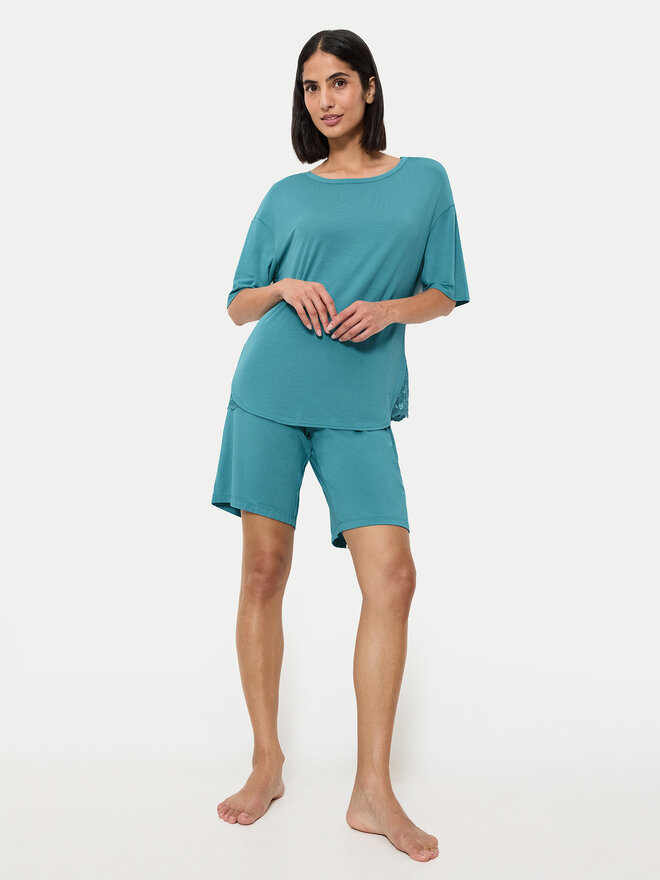 Triumph Triumph Pyjama Timeless Sensuality 10222627 Türkisfarben Relaxed Fit