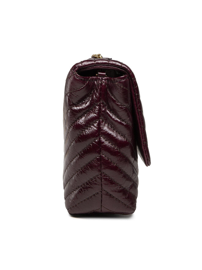 Tory Burch Táska Tory Burch Kira Chevron Glazed Mini Bag 84008 Bordó