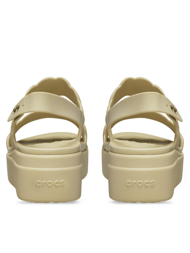 Crocs Sandały Crocs Brooklyn Woven Upper LW 209977 Beżowy