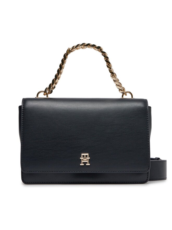 Tommy Hilfiger Kabelka Tommy Hilfiger Th Refined Med Crossover AW0AW15725 Tmavomodrá