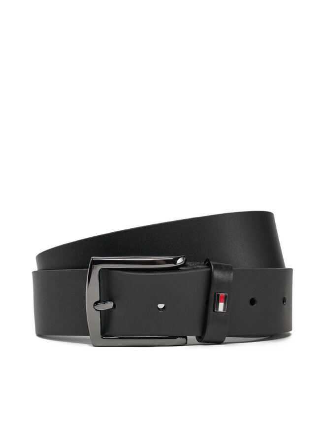 Tommy Hilfiger Чоловічий ремінь Tommy Hilfiger Denton 3.5 Ext AM0AM13536 Чорний