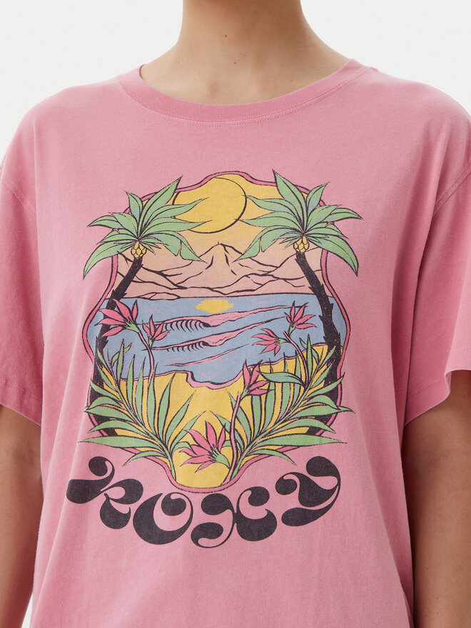 Roxy Roxy Camiseta ERJZT05905 Rosa Oversize