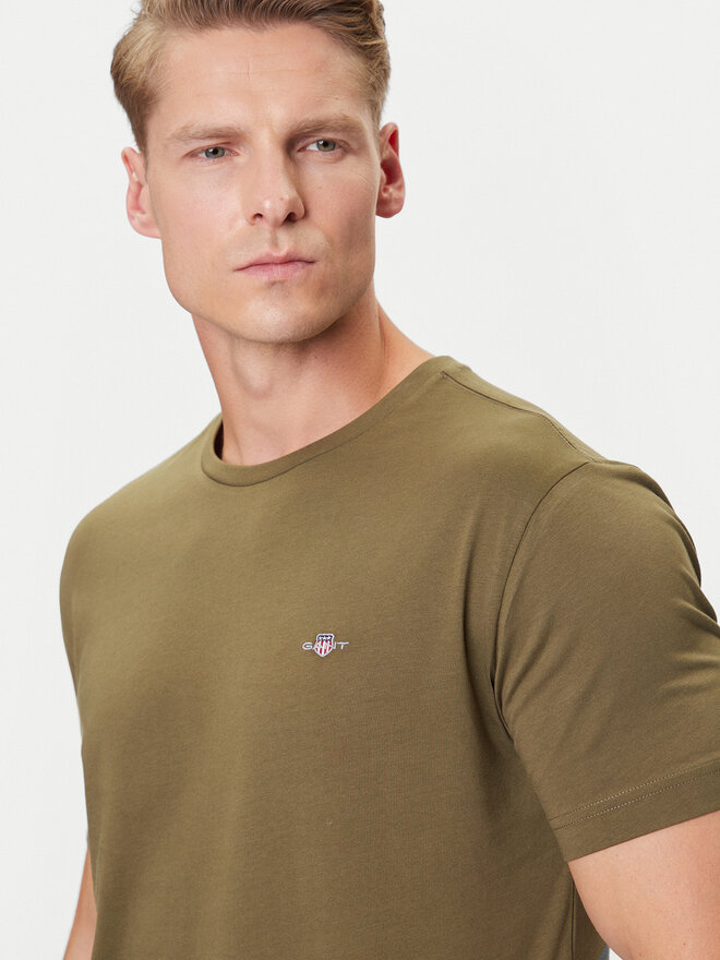 Gant Gant Camiseta Shield 2003184 Verde Regular Fit