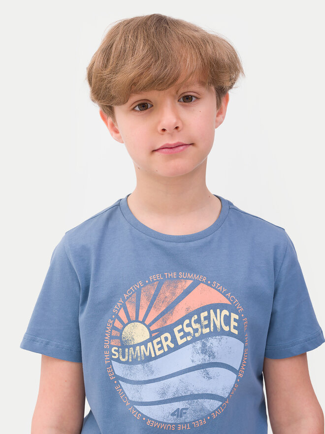 4F 4F Camiseta 4FJWSS24TTSHM1135 Azul Regular Fit