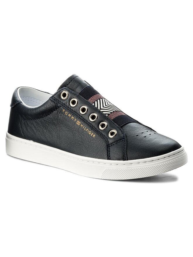 Tommy Hilfiger Sneakers aus Stoff Tommy Hilfiger Venus 8 FW0FW02828 Dunkelblau