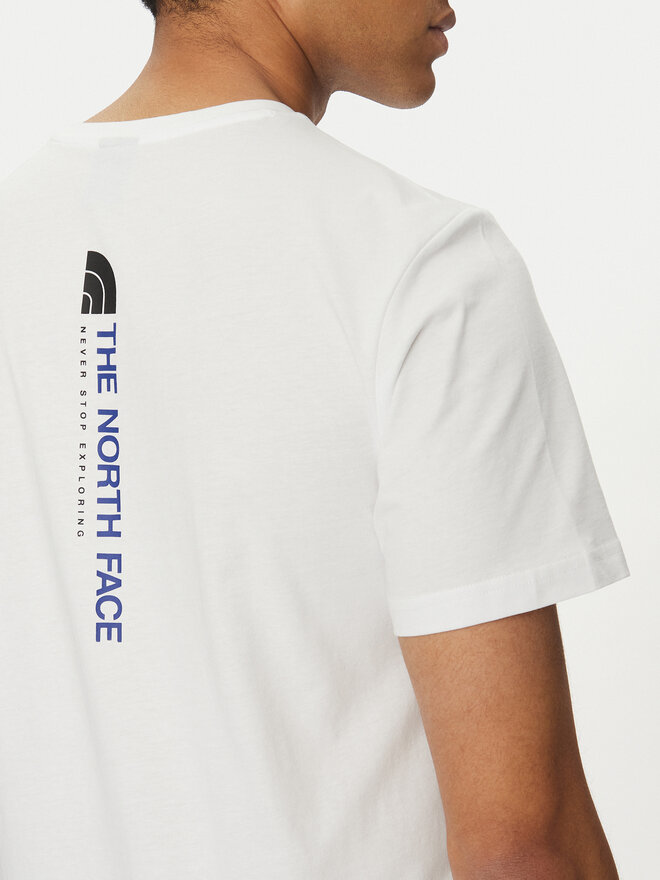 The North Face The North Face Marškinėliai Vertical NF0A89FP Balta Regular Fit
