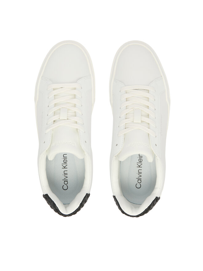 Calvin Klein Sportcipők Calvin Klein Chunky Cupsole Laceup Lth Bt Aop YW0YW02036 Fehér