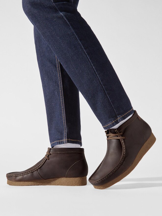 Clarks Kotníková obuv Clarks Shacre 261594367 Hnědá
