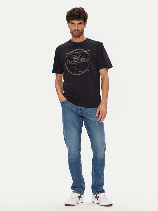 Napapijri Napapijri Camiseta S-Bald NP0A88SF Negro Regular Fit