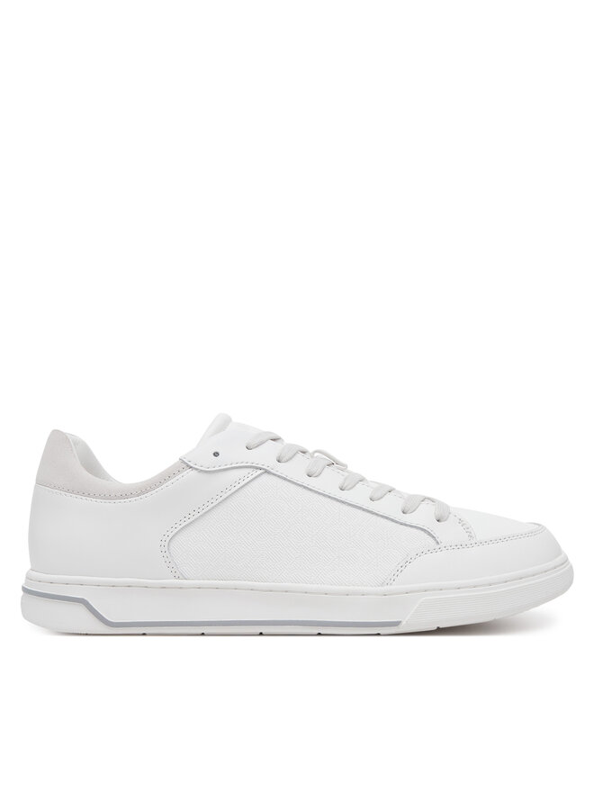 Calvin Klein Сникърси Calvin Klein Low Top Lace Up Lth Mono HM0HM01756 Бял