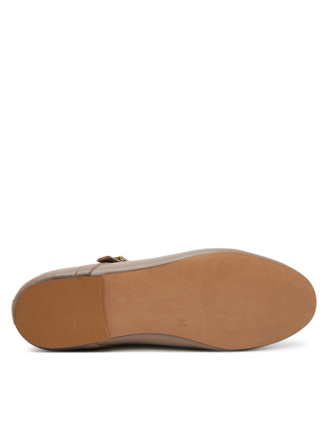 Tommy Hilfiger Bailarinas Tommy Hilfiger Leather Maryjane Ballerina FW0FW08651 Beis