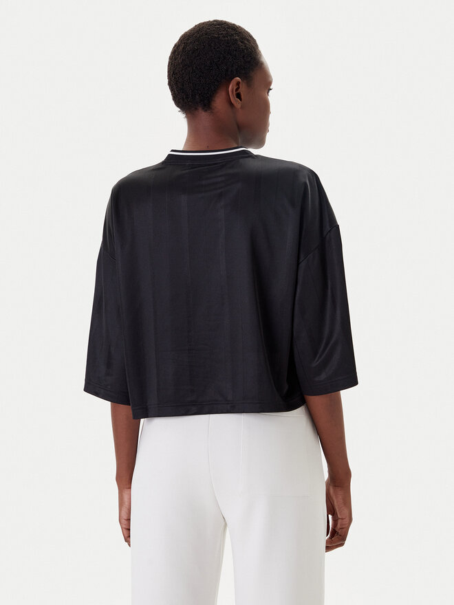 adidas adidas Majica Tiro Cut 3-Stripes JG4097 Črna Oversize