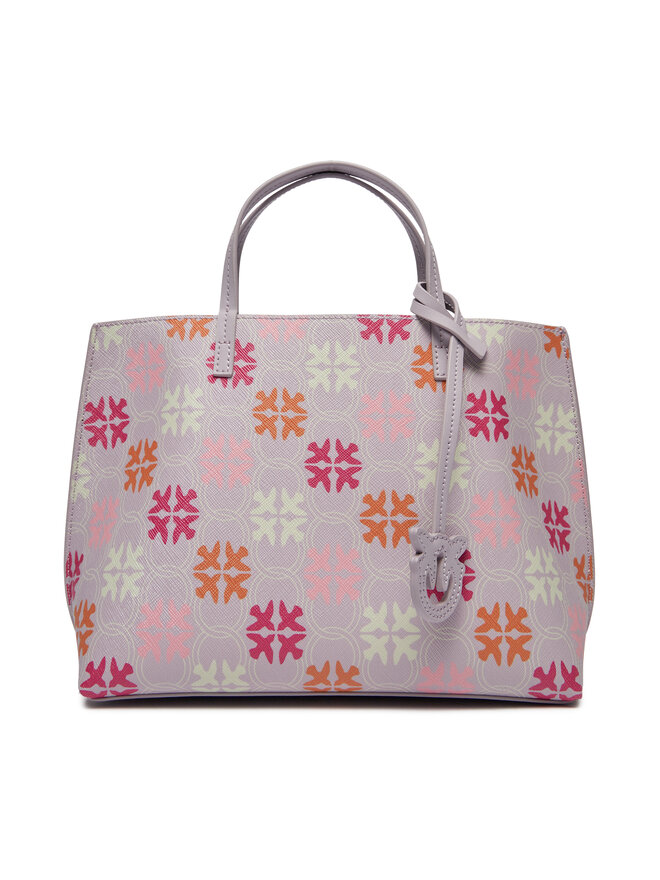 PINKO Ročna torba Pinko Carrie Shopper Classic PE 24 PLTT 102833 A1EM Vijolična