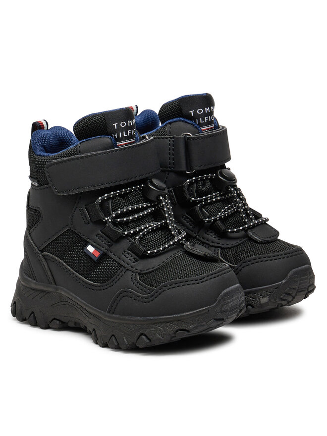 Tommy Hilfiger Μπότες Χιονιού Tommy Hilfiger Fur Boot T1X5-33710-1492 M Μαύρο