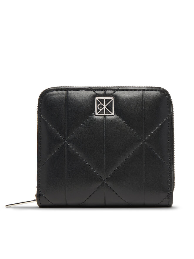 Calvin Klein Geldbörse Calvin Klein Quilted Square Zip Around LV04F1121G Schwarz
