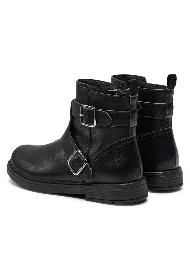 Geox Kozačky Geox Jr Eclair J469QX 000BU C9999 D Černá