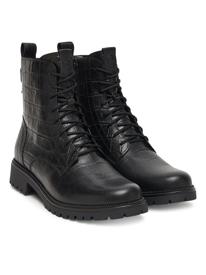 Tamaris Schnürschuhe Tamaris 1-25402-43 Schwarz
