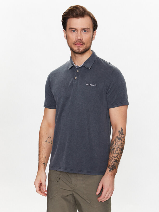 Columbia Columbia Poloshirt Nelson Point 1772721 Grau Regular Fit
