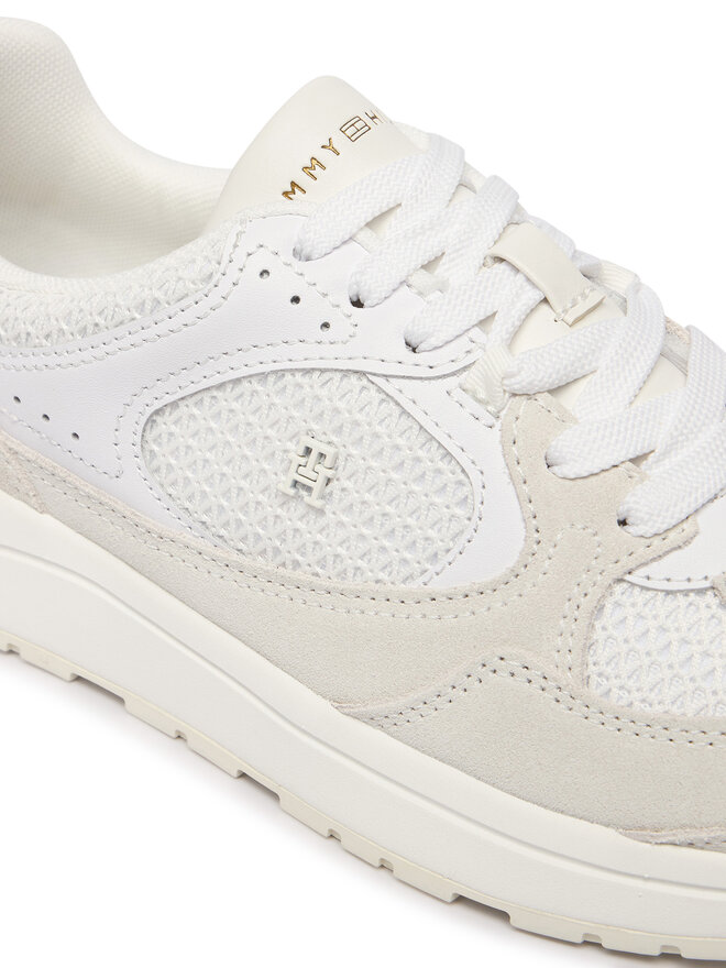 Tommy Hilfiger Sneakers Tommy Hilfiger Th Mix Material Runner FW0FW09306 Weiß