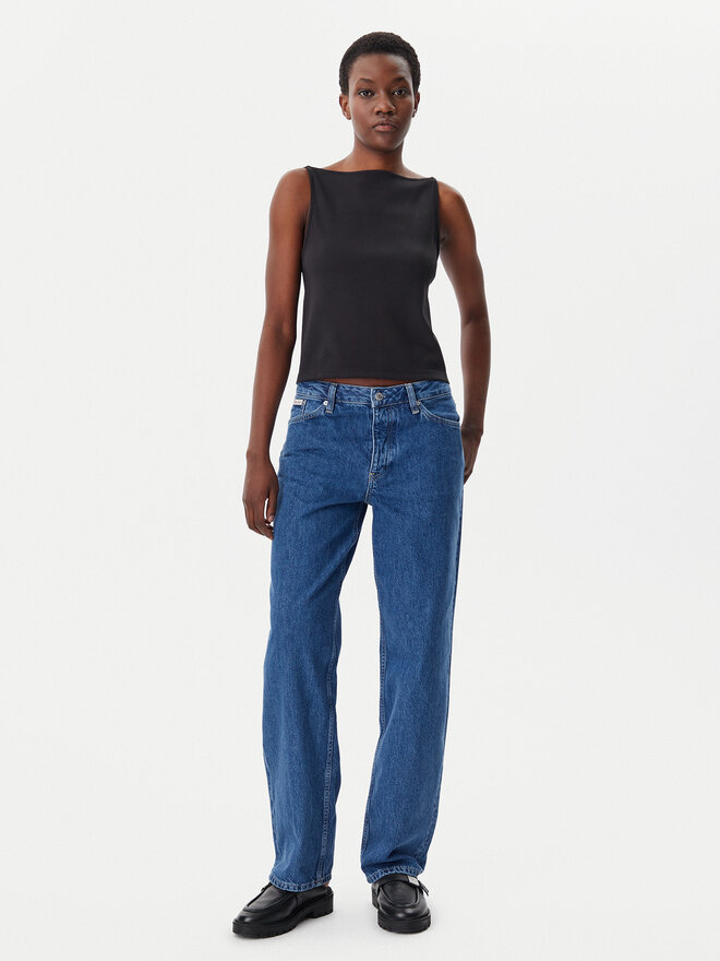 Calvin Klein Jeans Calvin Klein Jeans Top Logo J20J225314 Schwarz Regular Fit
