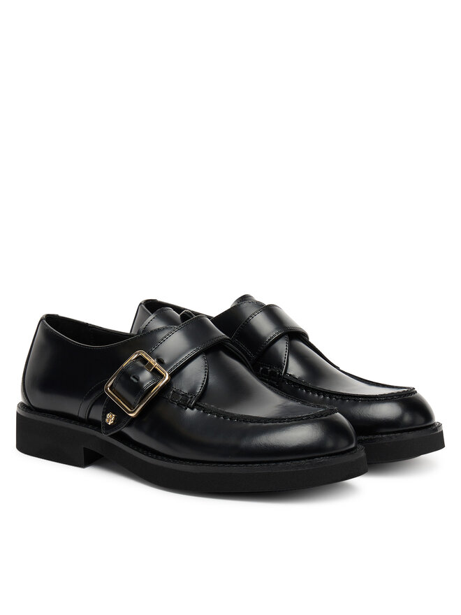 BOSS Туфлі BOSS Eleri Monk Bobk 50548740 Чорний