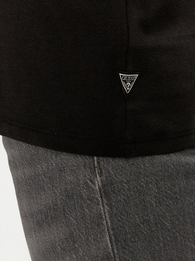 Guess Guess Marškinėliai M4BI04 K9RM1 Juoda Regular Fit