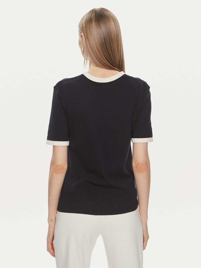 Tommy Hilfiger Tommy Hilfiger Marškinėliai Monotype WW0WW41208 Tamsiai mėlyna Regular Fit