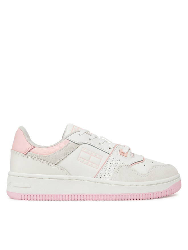 Tommy Jeans Αθλητικά Tommy Jeans Tjw Retro Basket Washed Suede EN0EN02773 Λευκό