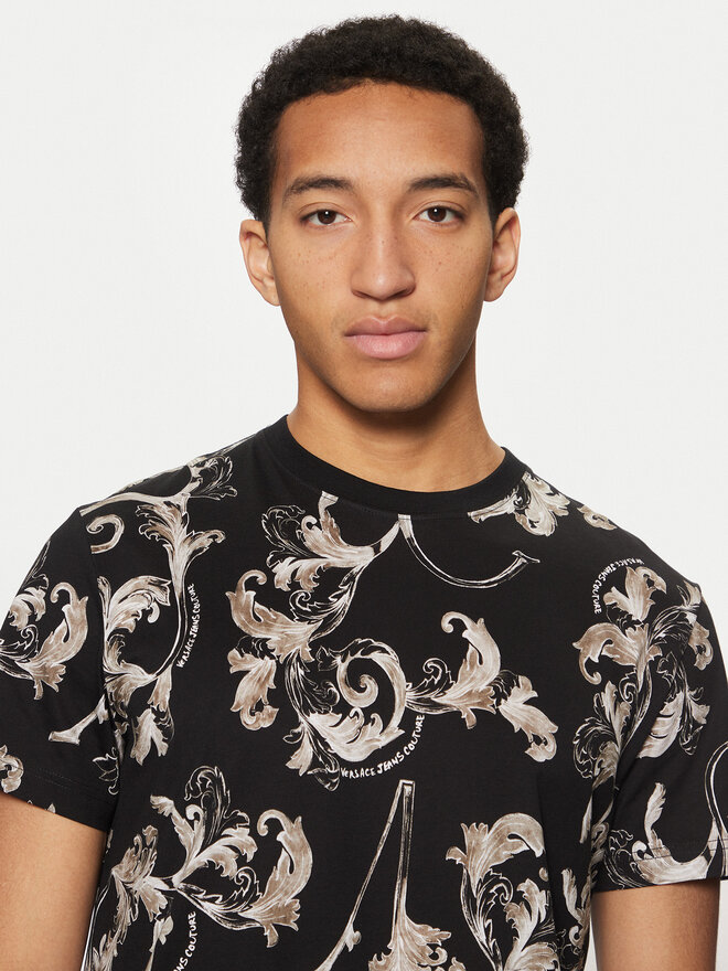 Versace Jeans Couture Versace Jeans Couture T-Shirt 78GAH6S0 Schwarz Slim Fit