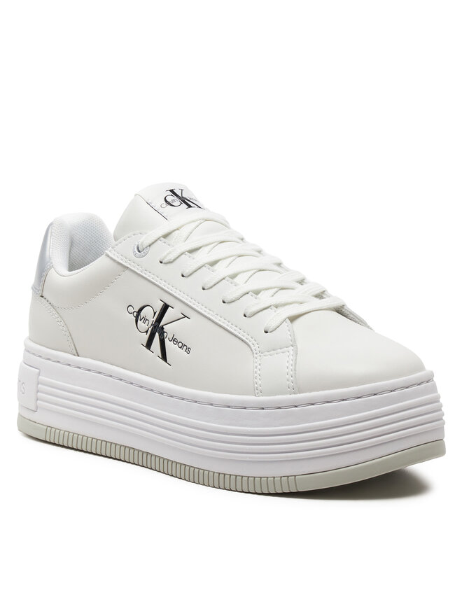 Calvin Klein Jeans Superge Calvin Klein Jeans Bold Platf Low Lace Lth Ml Mtl YW0YW01516 Bela