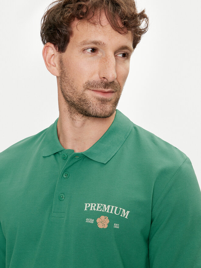 Jack&Jones Jack&Jones Polo marškinėliai Jprblaalfie 12259678 Žalia Regular Fit