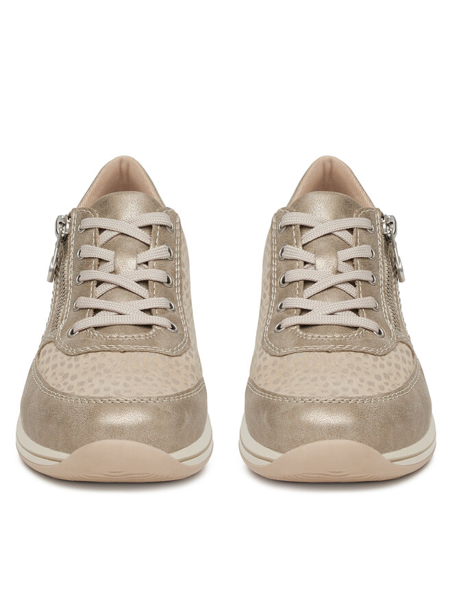 Rieker Sneakersy Rieker N1112-60 Złoty
