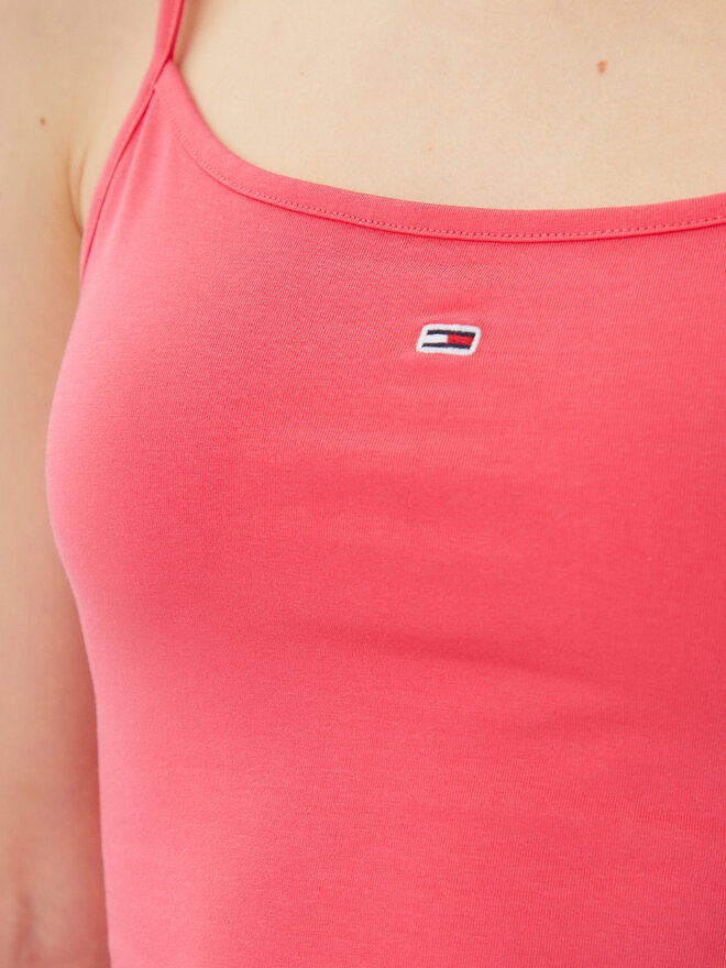 Tommy Jeans Tommy Jeans Top Essential DW0DW20675 Rosa Slim Fit
