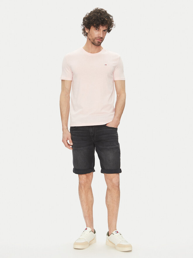 Tommy Jeans Tommy Jeans Póló DM0DM20363 Rózsaszín Slim Fit