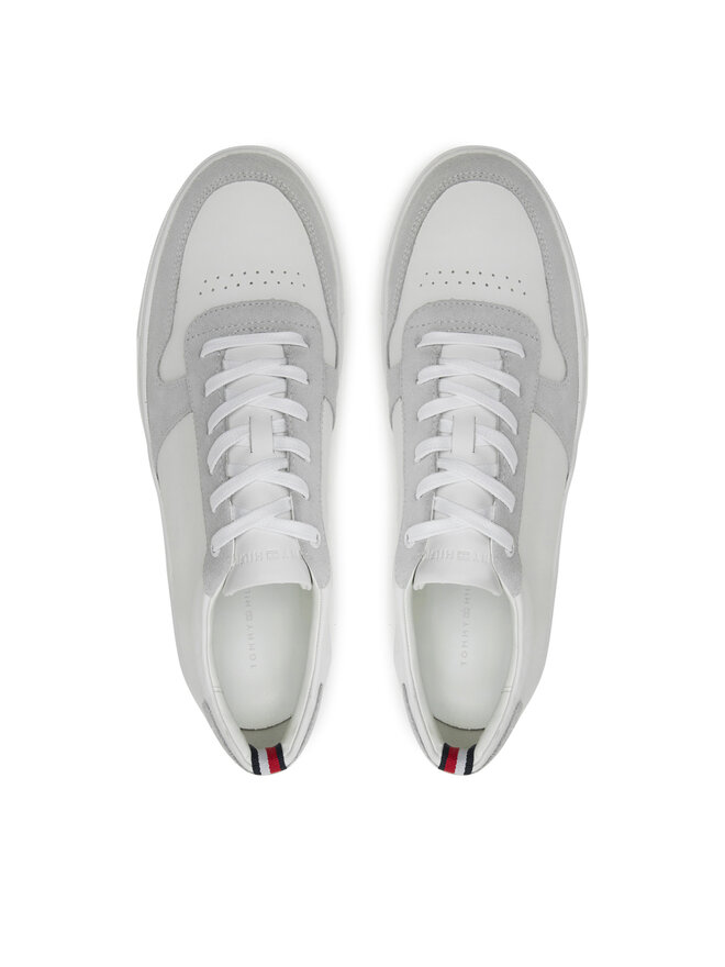 Tommy Hilfiger Snīkeri Tommy Hilfiger Premium Corporate Lth Mix FM0FM05244 Balts