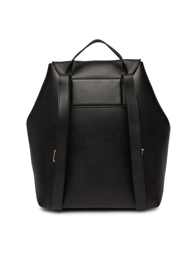 Calvin Klein Rucksack Calvin Klein Foil Logo Large Flap Backpack LV04F3505G Schwarz