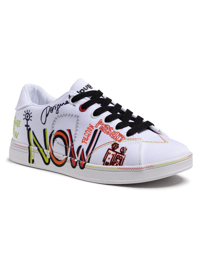 Sneakers Desigual Cosmic Text 21SSKA07 Blanc chaussures
