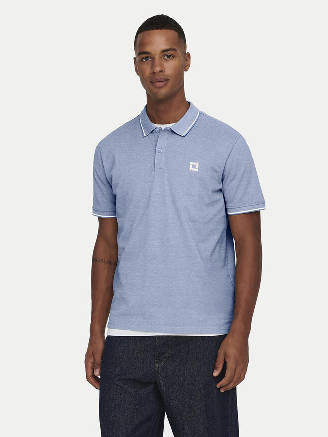 Only & Sons Only & Sons Pólóing Fletcher 22024827 Kék Regular Fit
