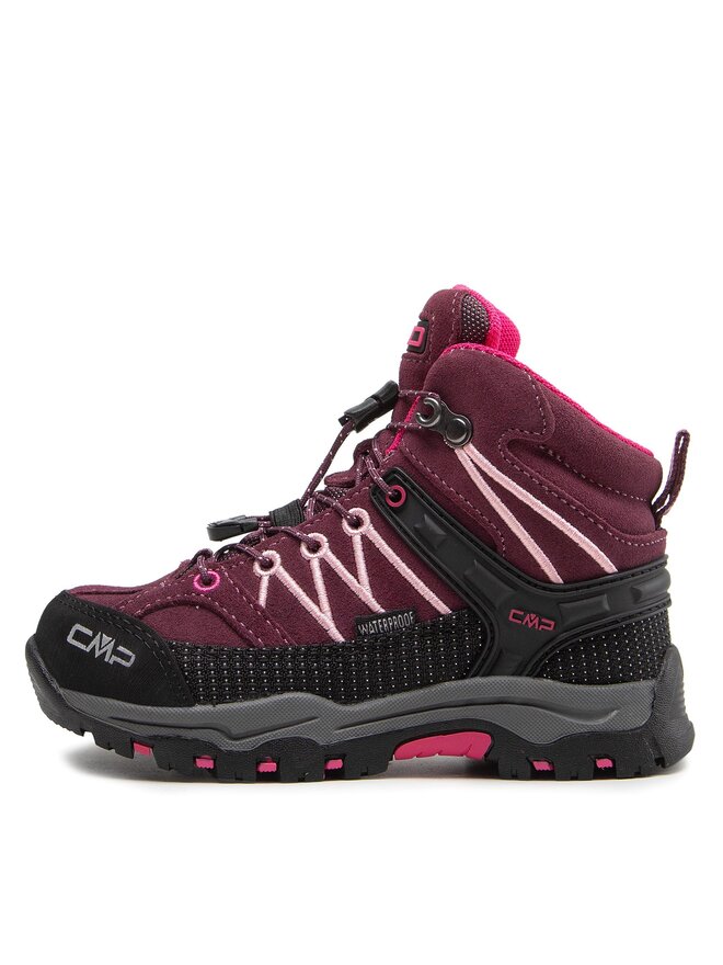 CMP Trekingová obuv CMP Kids Rigel Mid Trekking Shoe Wp 3Q12944 Bordová