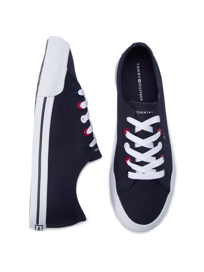 Tommy Hilfiger Sneakers aus Stoff Tommy Hilfiger Tommy Essential Sneaker FW0FW04139 Dunkelblau