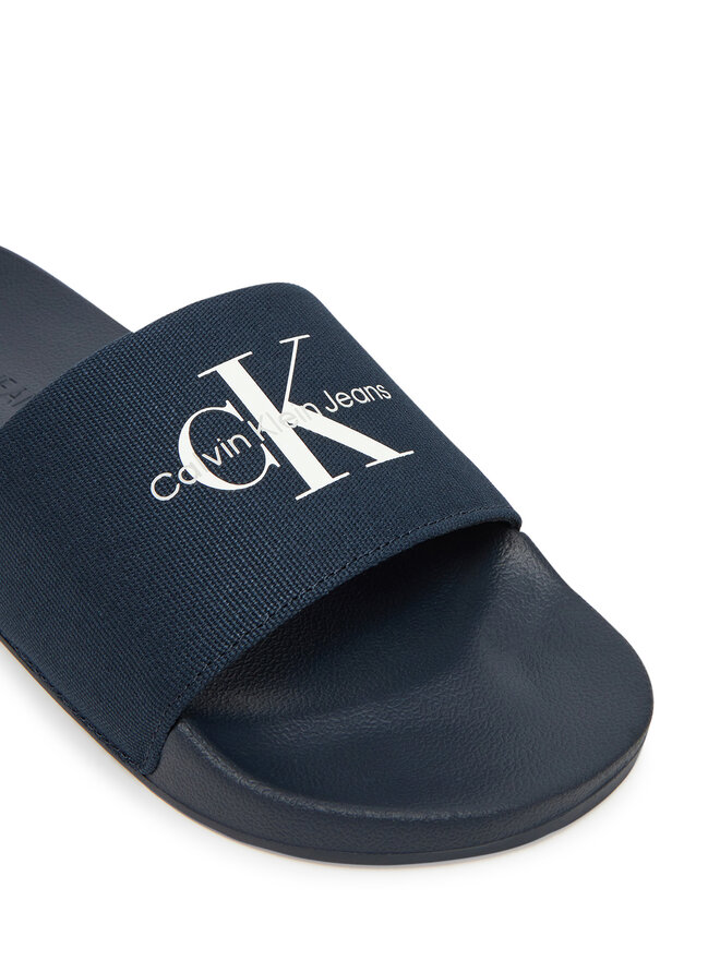 Calvin Klein Jeans Šľapky Calvin Klein Jeans Slide Monogram Cv YM0YM01271 Tmavomodrá